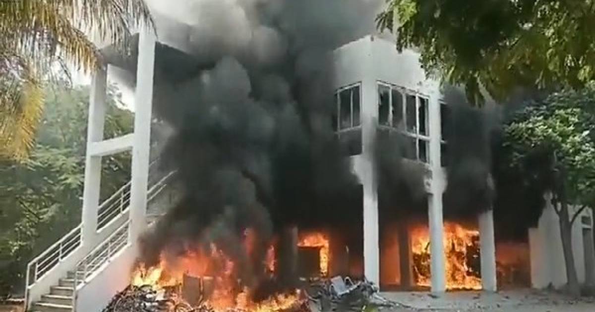 Maharashtra: NCP MLA Prakash Solanke's residence set on fire by pro-Maratha reservation protestors